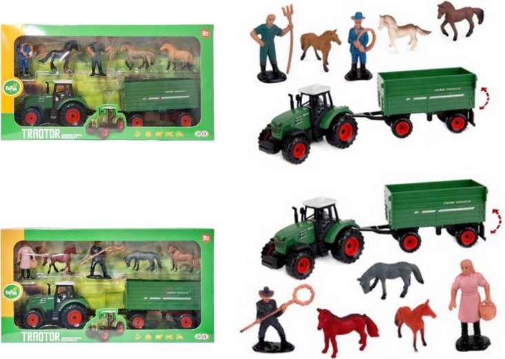 Farma set: traktor s prikolicom i dodacima
