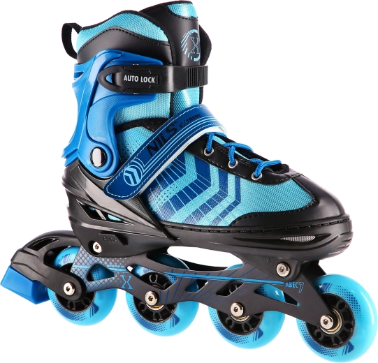 4-in-1 Inline and Ice Skates NILS Extreme Blue-Black – S (29-33)