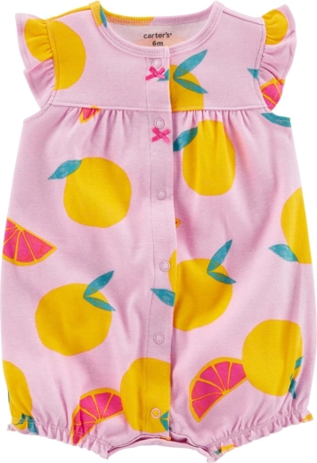 Carter's ljetni kratki kombinezon Purple Lemon, za djevojčice, vel. 56