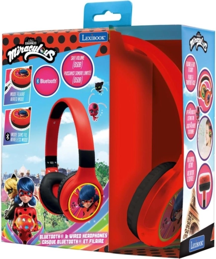 Foldable wireless headphones Miraculous: Miraculous Ladybug and Cat Noir