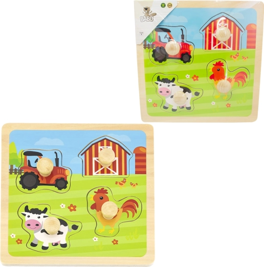 Drvene puzzle farma BABU