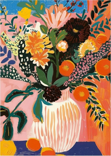 Puzzle Bohemian Flower 500 dijelova s ljepilom