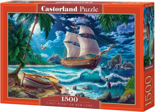 Puzzle od 1500 dijelova – Brod i plaža Prva noć Nova zemlja