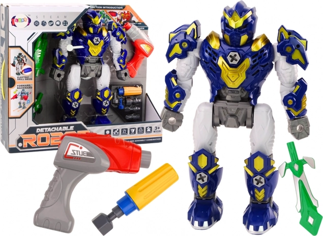 Robot za vijčanje s bušilicom, svjetlima i zvukovima – plavi