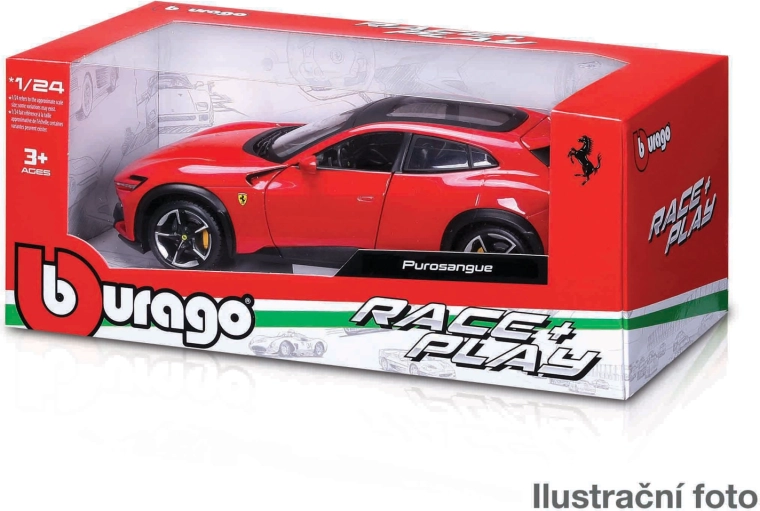 Bburago Ferrari 1:24 – metalni modeli Race & Play (asortiman)