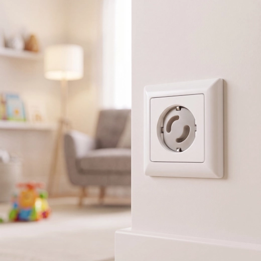 Childproof outlet cover - 1 piece