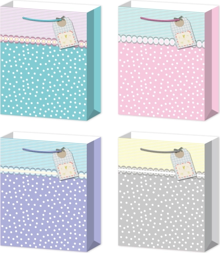 Poklon-vrećica S pastel s mjehurićima