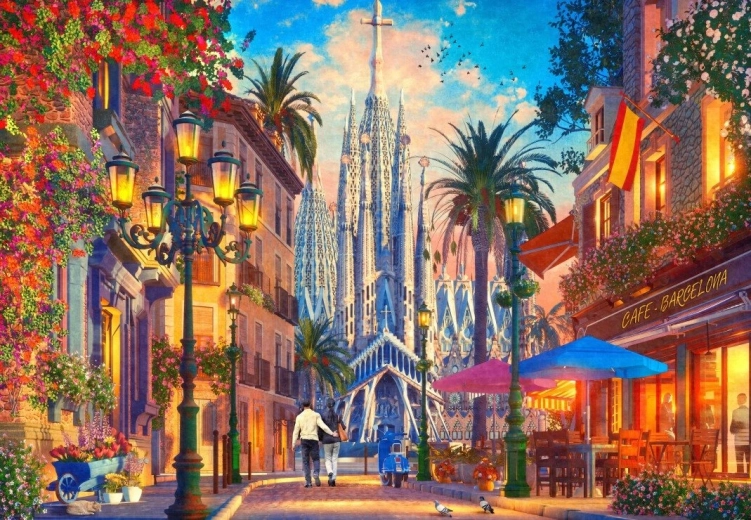 Složite Barcelona 1000 dijelova BLUEBIRD