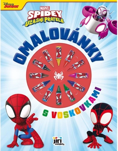 Bojanka s voštanim bojicama Spidey