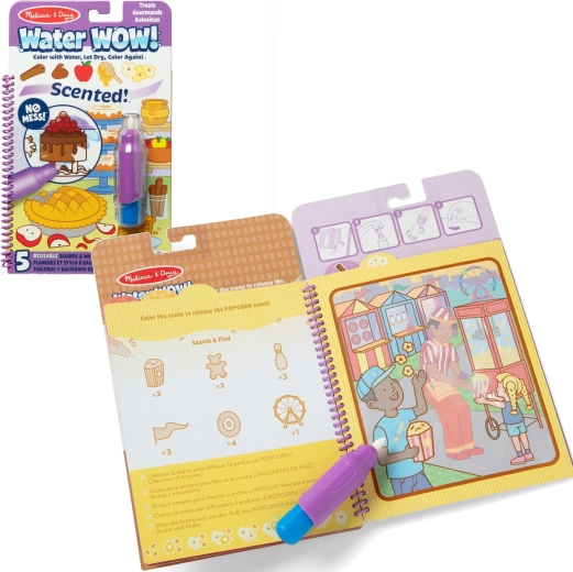 Melissa & Doug Water WOW! Scented Water-Reveal Coloring Book Desserts