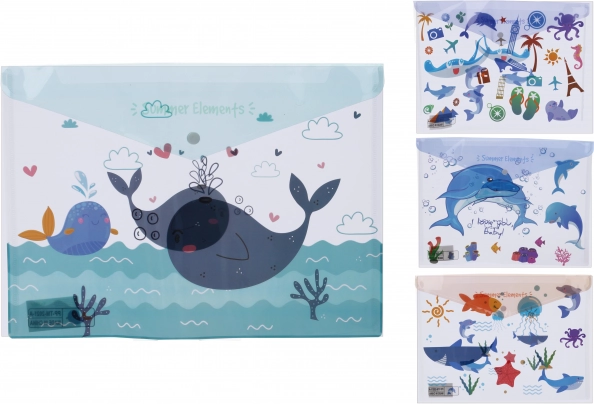 Mapa s drukom Morski svijet 35,8 × 26 cm