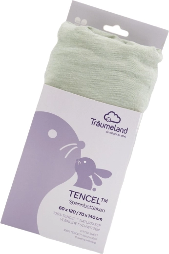 Träumeland napinjuća plahta Tencel uni desert sage