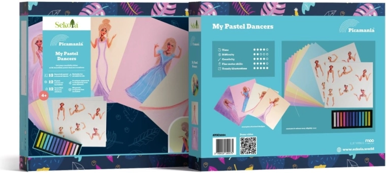 Sekoia Picamania pastelne plesačice – kreativni set