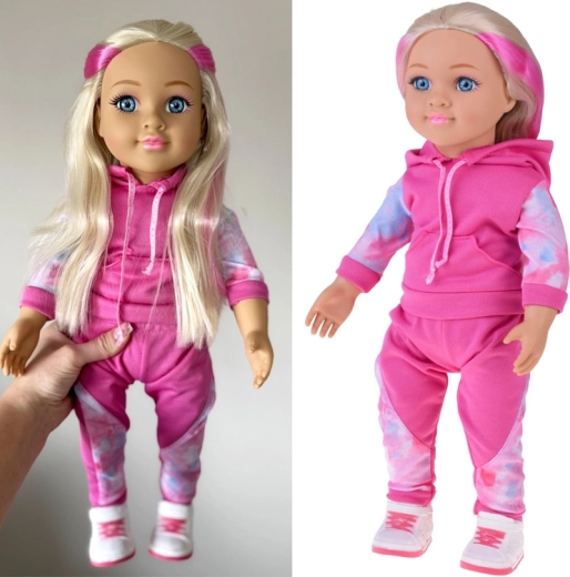 Sporty May May Girl Doll in Tracksuit with Melody, 48 cm