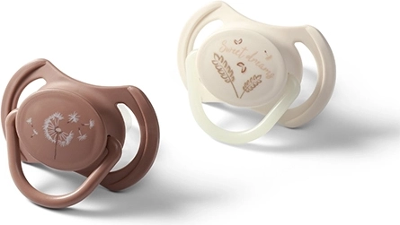 Silikonske simetrične dude 18m+, 2 kom BABYONO