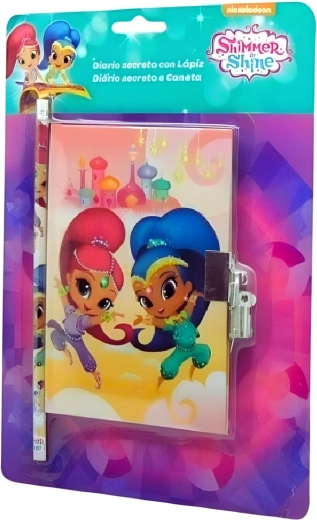 Diary set with lock and pencil Shimmer and Shine - 1 piece