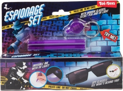 Špijunski set s naočalama i UV olovkama