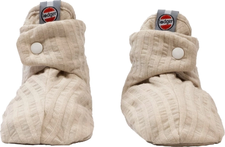 LODGER pamučne papučice Slipper Seersucker birch 3–6 mjeseci