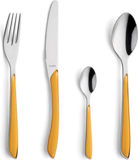 Set pribora za jelo Amefa Éclat 24 kom žuta