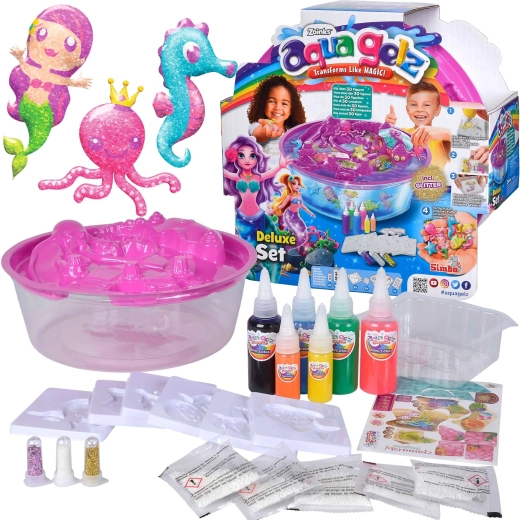 Aqua Gelz deluxe kreativni set Čarobne morske sirene 6 gelova + pribor