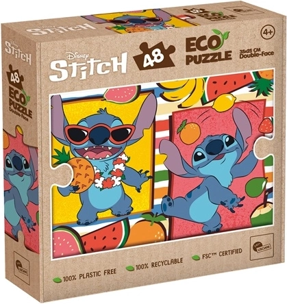 Lisciani dvostrana eko slagalica Stitch 48 dijelova
