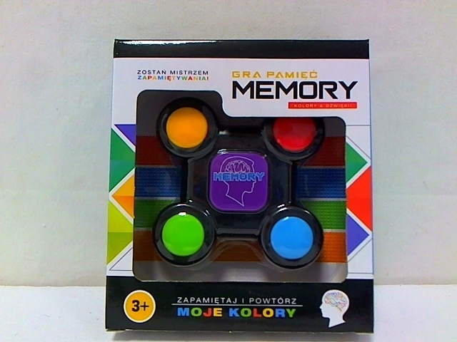 Electronic memory game with 4 colors and sounds