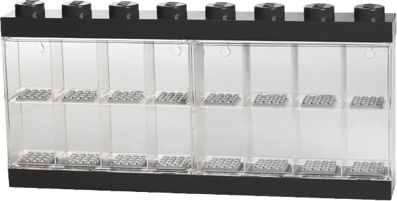 Collector's Display Case for 16 LEGO Minifigures – Black
