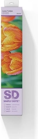 Diamond Dotz Love Tulips – set za dijamantno vezenje 35 × 27 cm