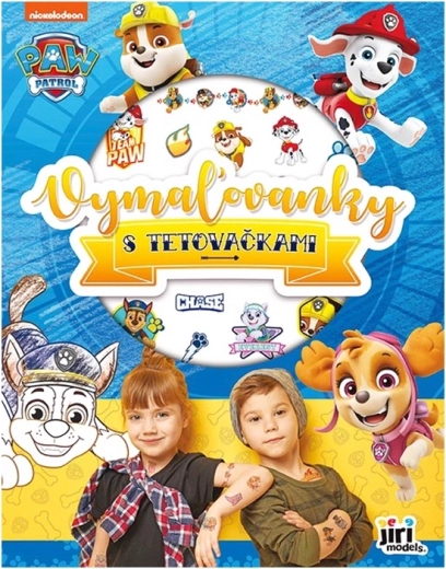 Bojanka Paw Patrol s dječjim tetovažama - 1 komad