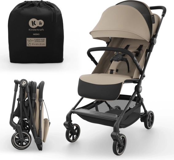 Kinderkraft NEBO travel stroller – Soft Beige