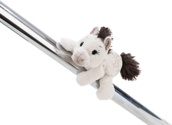 Nici magnetska plišana figurica Pony Mony 12 cm – bijeli poni