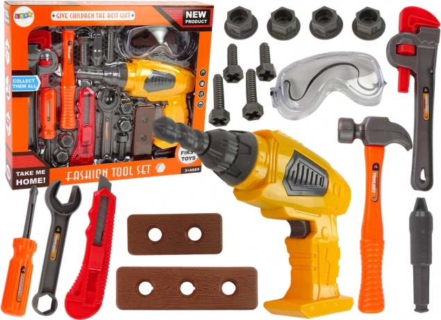 Set alata za male majstore s baterijskom bušilicom