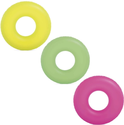 Nafukajući plivaći kolut Neon 91 cm – ružičasti INTEX