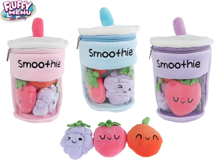 Plišani smoothie čaša s voćem Fluffy Menu 25 cm