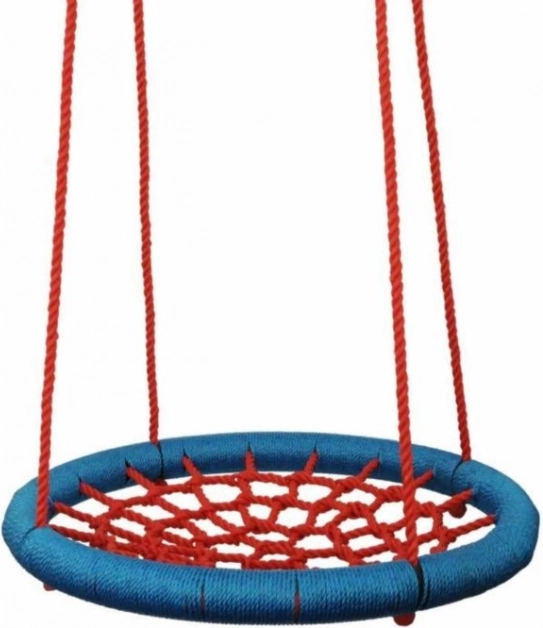 WOODY Viseći krug crveno-plavi (promjer 100 cm)