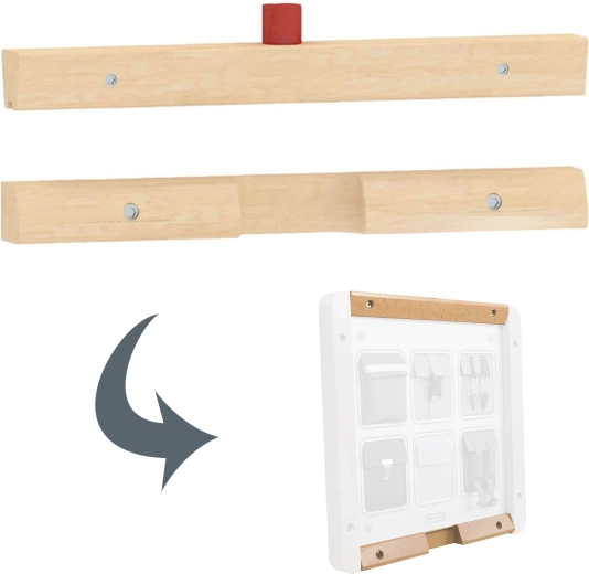 Masterkidz upper and lower mounting rails for 1 educational board