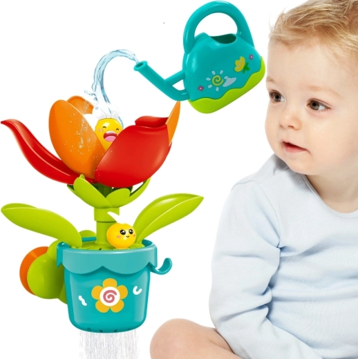 Woopie Baby Bath Toy, Blooming Flower with Watering Can