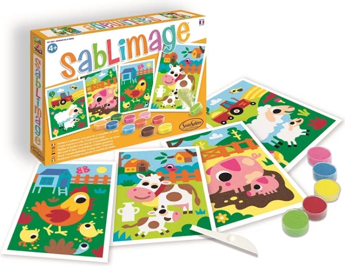 Sentosphere Sablimage mini sand pictures – farm animals