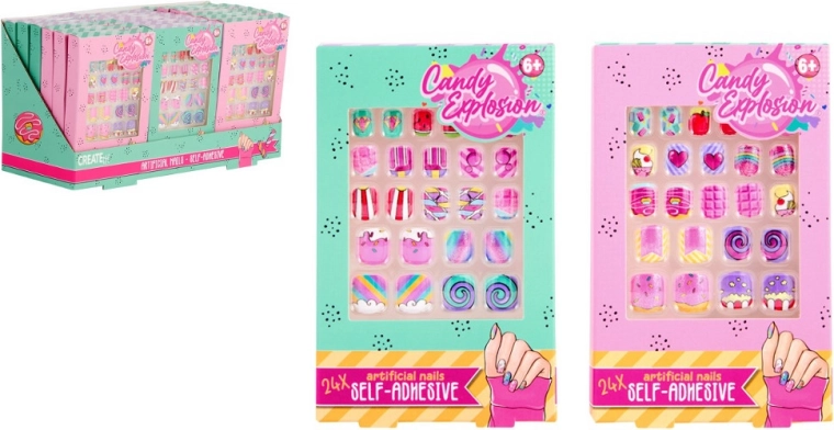 Create It! Candy šareni samoljepljivi nokti