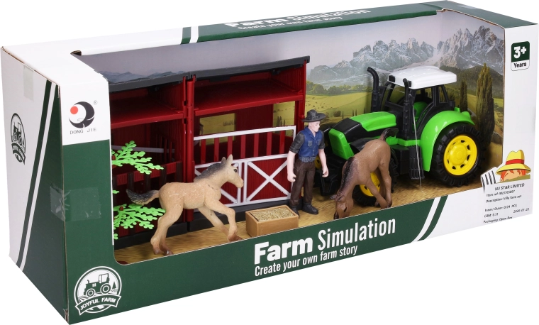 Farma s traktorom – igraći set 22 cm - 1 komad