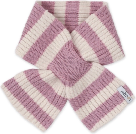 Lodger dječji merino šal stripe mauve - 1 komad