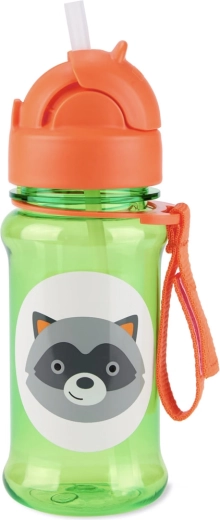 Skip Hop Zoo tritan bočica sa slamkom medvjedić rakun 355 ml