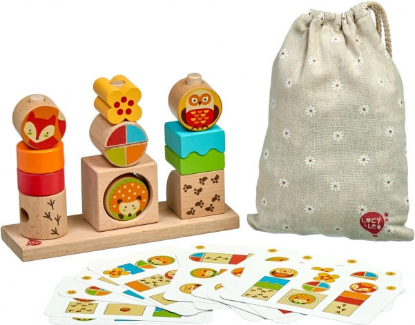 Lucy & Leo drvena slagalica Dan i noć s predlošcima
