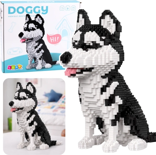 Konstrukcijski set mini kockica husky 3D, 1900 dijelova