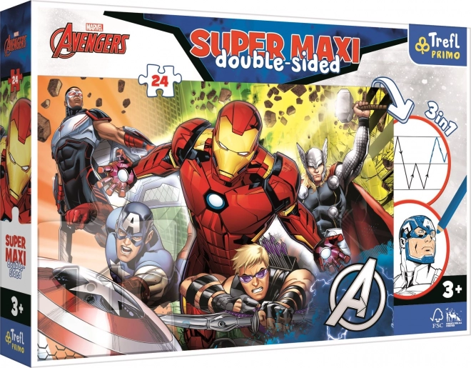 Puzzle super maxi obostrane 24 dijelova – MARVEL AVENGERS