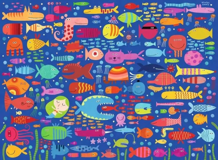 Ravensburger puzzle Riblji prijatelji XXL 200 dijelova