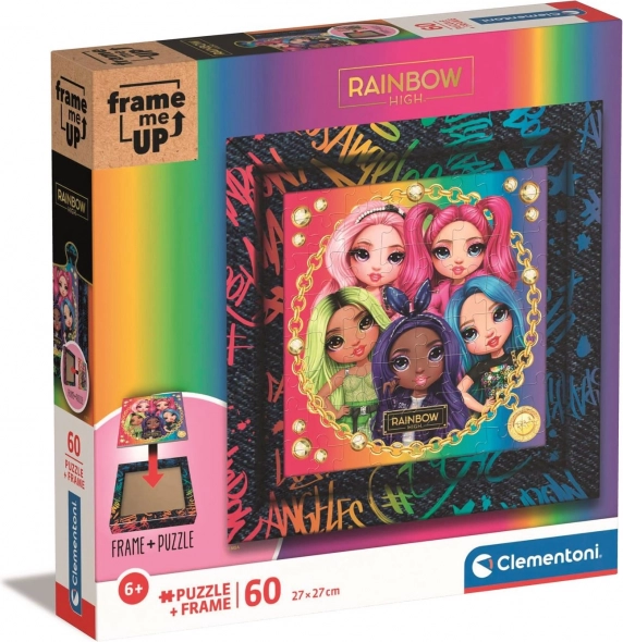 Clementoni puzzle Frame Me Up: Rainbow High 60 dijelova
