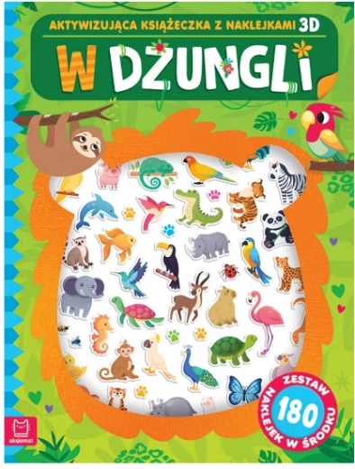 U džungli – aktivacijska knjižica s 3D naljepnicama (180 naljepnica)