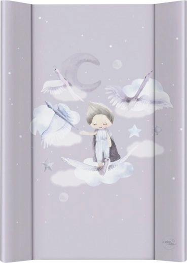 Ceba Baby prematalna podloga 2-rubna s čvrstom pločom 50×70 Basic Wild Swans