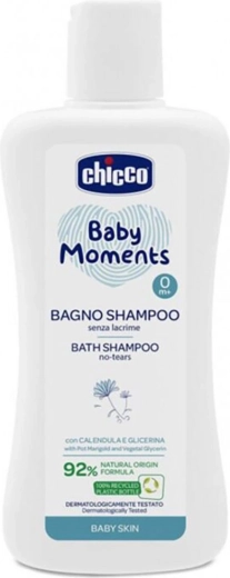 Chicco gel za tuširanje 2u1 za kosu i tijelo Baby Moments 200 ml